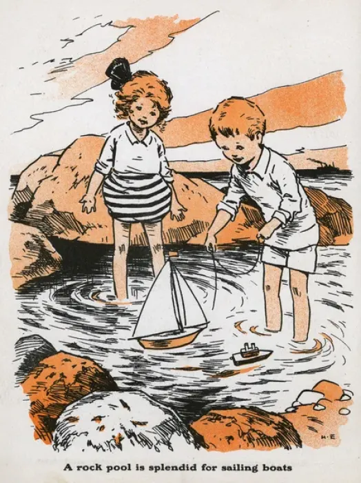 Framed Print : Playing in a rock pool Framed Print : Playing in a rock pool