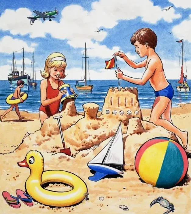 Framed Print : Playing sandcastles Framed Print : Playing sandcastles