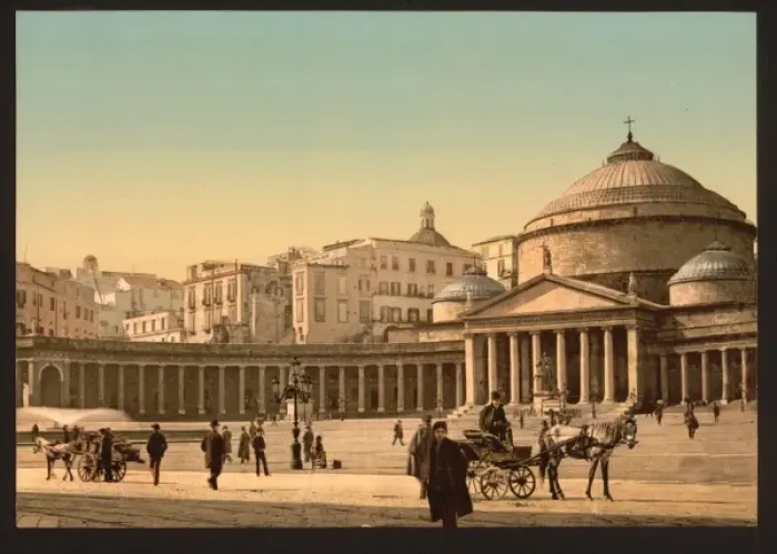Framed Print : Plaza and church of San Francesco di Paola, Naples, Italy Framed Print : Plaza and church of San Francesco di Paola, Naples, Italy