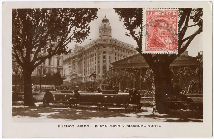 Framed Print : Plaza Mayo (May Square), Buenos Aires, Argentina, South America Date: 1935 Framed Print : Plaza Mayo (May Square), Buenos Aires, Argentina, South America Date: 1935