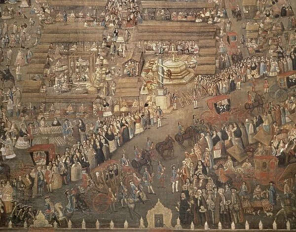 Plaza Mayor of Mexico City. ca. 1766. The viceroys s