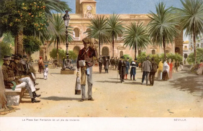Framed Print : Plaza San Fernando, Seville, Spain Framed Print : Plaza San Fernando, Seville, Spain