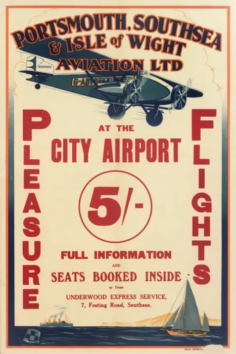 Framed Print : Pleasure Flights Poster Framed Print : Pleasure Flights Poster