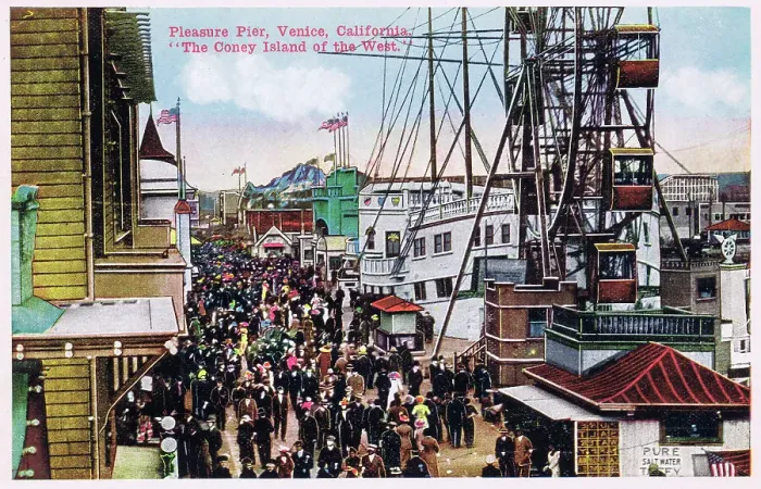 Framed Print : Pleasure Pier at Venice Beach, California Framed Print : Pleasure Pier at Venice Beach, California