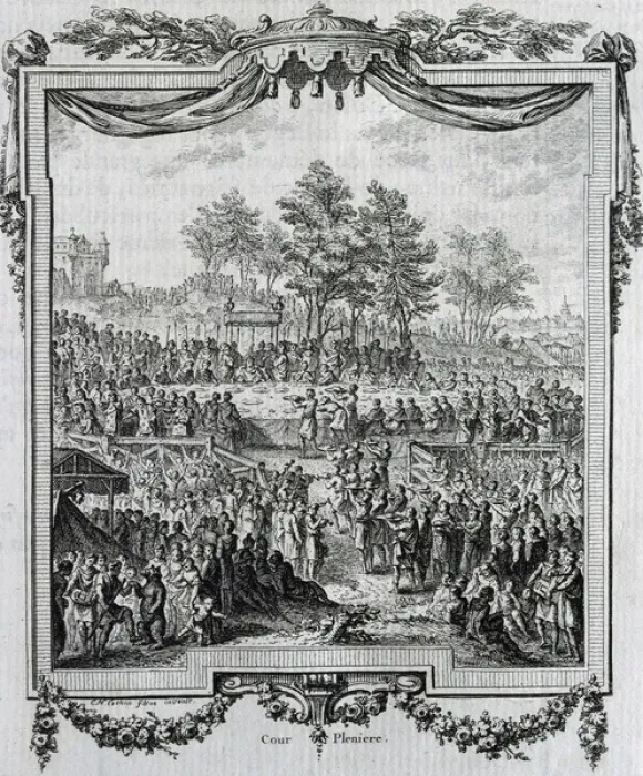 Framed Print : Plenary Court. Engraving, 1848 Framed Print : Plenary Court. Engraving, 1848