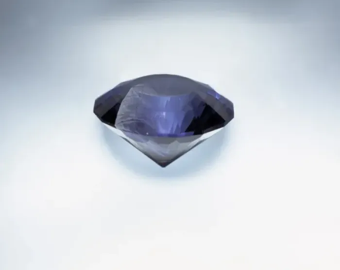 Framed Print : Pleochroism in an iolite cut stone Framed Print : Pleochroism in an iolite cut stone