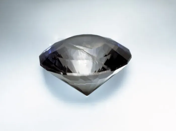 Framed Print : Pleochroism in an iolite cut stone Framed Print : Pleochroism in an iolite cut stone