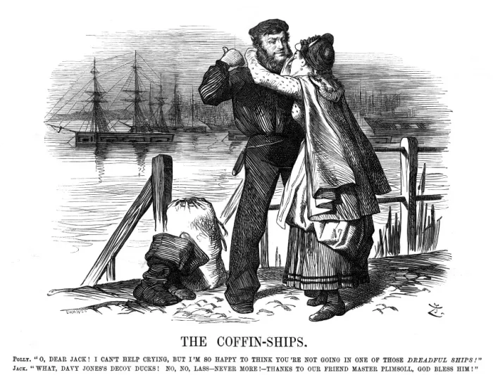 Framed Print : Plimsoll line stops coffin ships, 1873 Framed Print : Plimsoll line stops coffin ships, 1873
