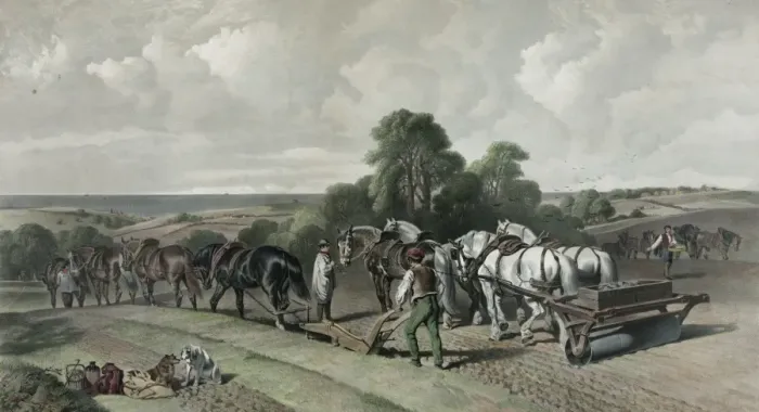 Framed Print : Ploughing Framed Print : Ploughing