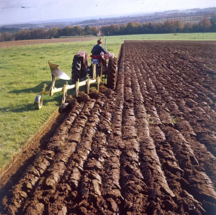 Framed Print : Ploughing a Field Framed Print : Ploughing a Field