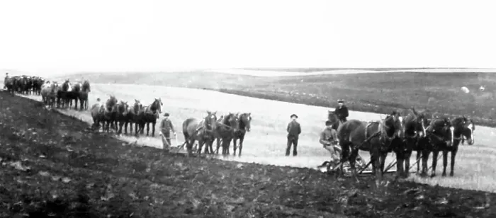 Framed Print : Ploughing on the Prairies, Canada Framed Print : Ploughing on the Prairies, Canada