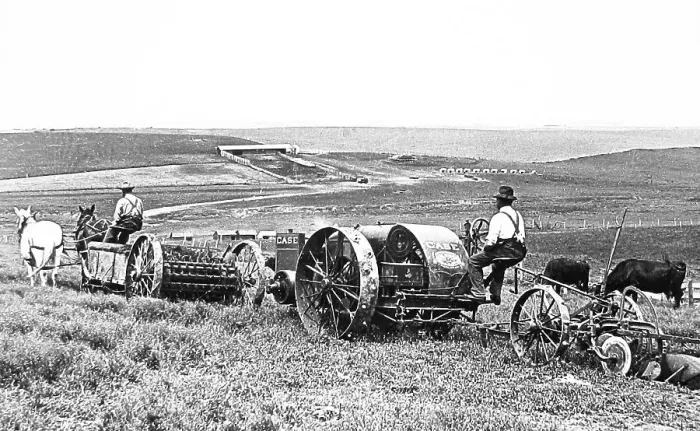 Framed Print : Plowing and spreading manure Nebraska USA early 1900s Framed Print : Plowing and spreading manure Nebraska USA early 1900s