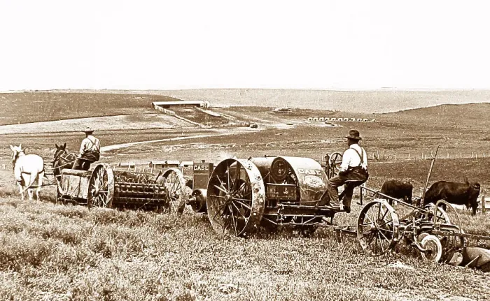 Framed Print : Plowing and spreading manure Nebraska USA early 1900s Framed Print : Plowing and spreading manure Nebraska USA early 1900s