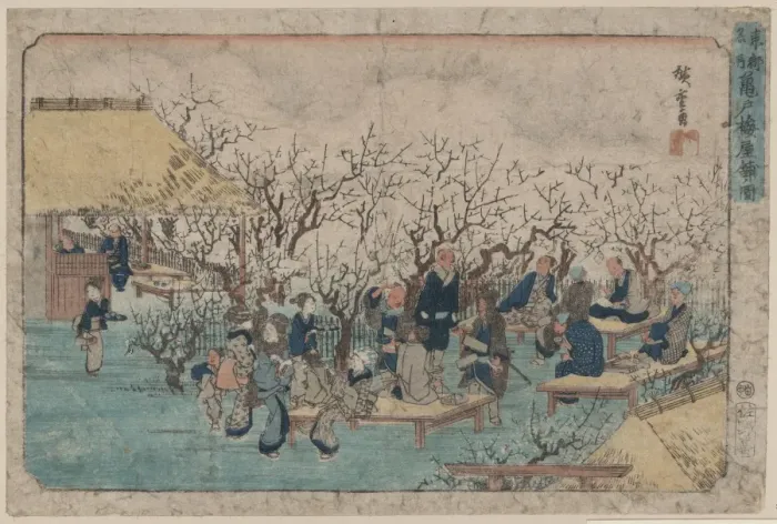 Framed Print : Plum Estate, Kameido Framed Print : Plum Estate, Kameido