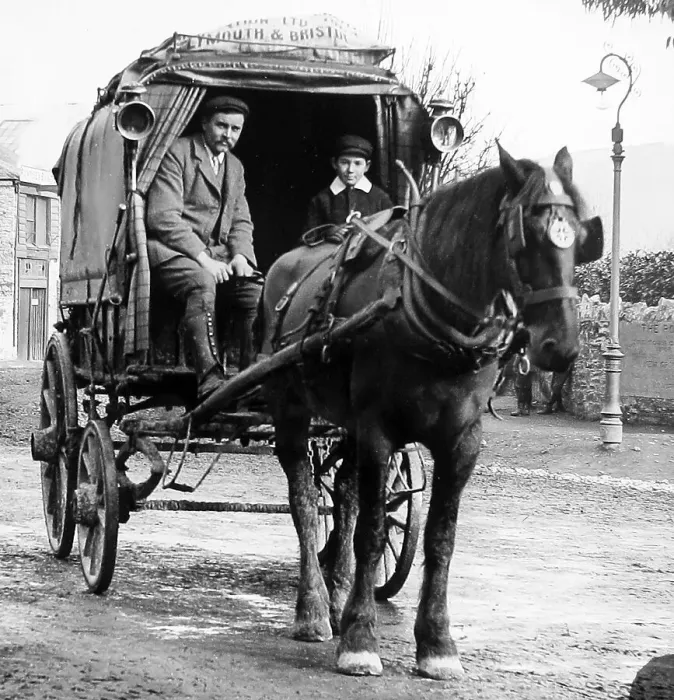 Framed Print : Plymouth Bristol Haulage Carrier Victorian period Framed Print : Plymouth Bristol Haulage Carrier Victorian period