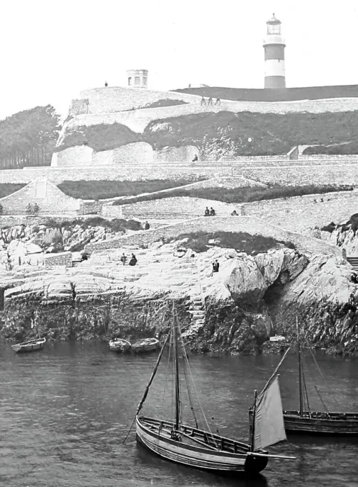 Framed Print : Plymouth Hoe, Victorian period Framed Print : Plymouth Hoe, Victorian period