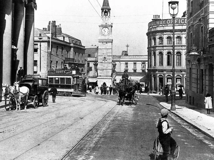 Framed Print : Plymouth - Royal Hotel and Clock Tower Framed Print : Plymouth - Royal Hotel and Clock Tower