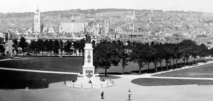 Framed Print : Plymouth from Smeaton's Tower, Victorian period Framed Print : Plymouth from Smeaton's Tower, Victorian period