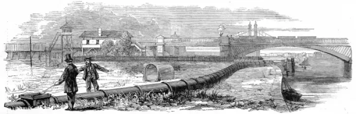 Framed Print : The Pneumatic Letter and Parcel Conveyance Tube, Battersea Framed Print : The Pneumatic Letter and Parcel Conveyance Tube, Battersea