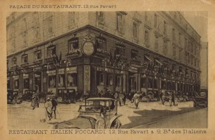 Framed Print : Pocccardi Restaurant, Paris Framed Print : Pocccardi Restaurant, Paris