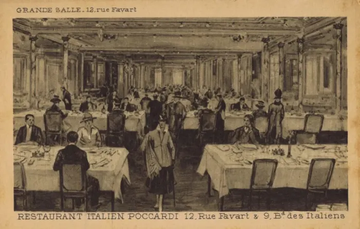 Framed Print : Pocccardi Restaurant, Paris Framed Print : Pocccardi Restaurant, Paris