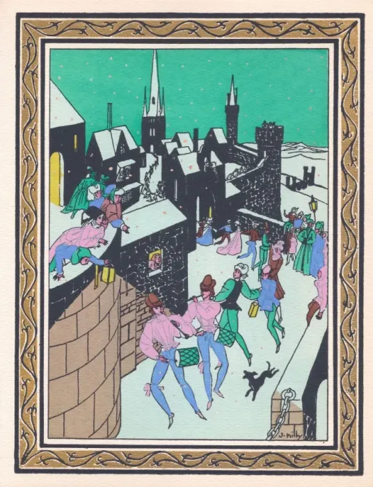 Framed Print : Pochoir technique - Stylish Art Deco Greetings Card Framed Print : Pochoir technique - Stylish Art Deco Greetings Card