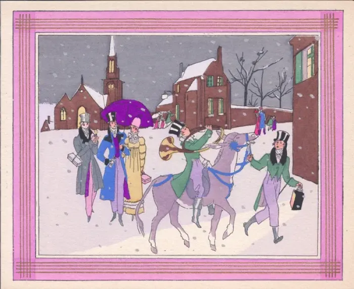 Framed Print : Pochoir technique - Stylish Art Deco Greetings Card Framed Print : Pochoir technique - Stylish Art Deco Greetings Card