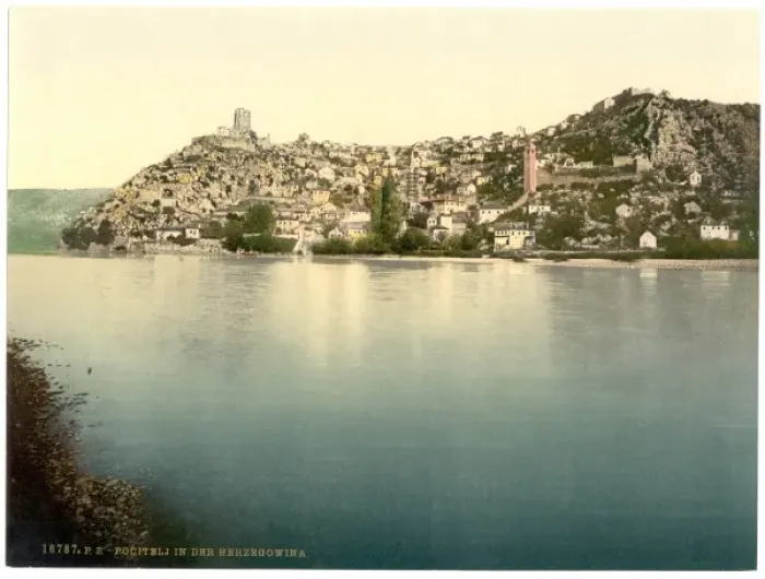 Framed Print : Pocitelj, general view, Herzegowina, Austro-Hungary Framed Print : Pocitelj, general view, Herzegowina, Austro-Hungary