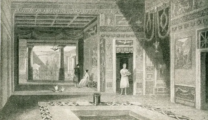 Framed Print : Poets House, Pompeii, Italy