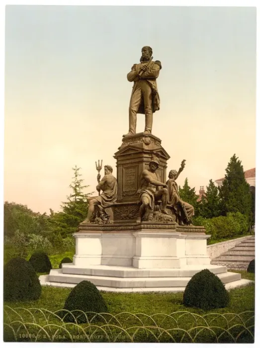 Framed Print : Pola, Tegetthoff Monument, Istria, Austro-Hungary Framed Print : Pola, Tegetthoff Monument, Istria, Austro-Hungary