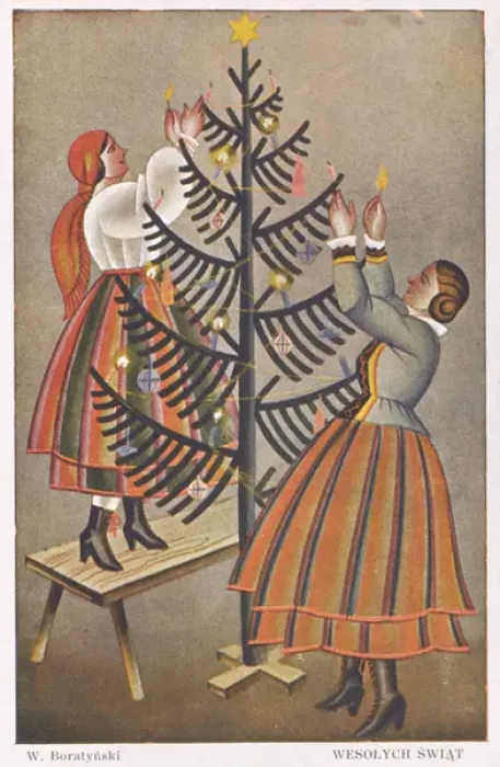 Framed Print : Poland - Decking the Christmas Tree Framed Print : Poland - Decking the Christmas Tree