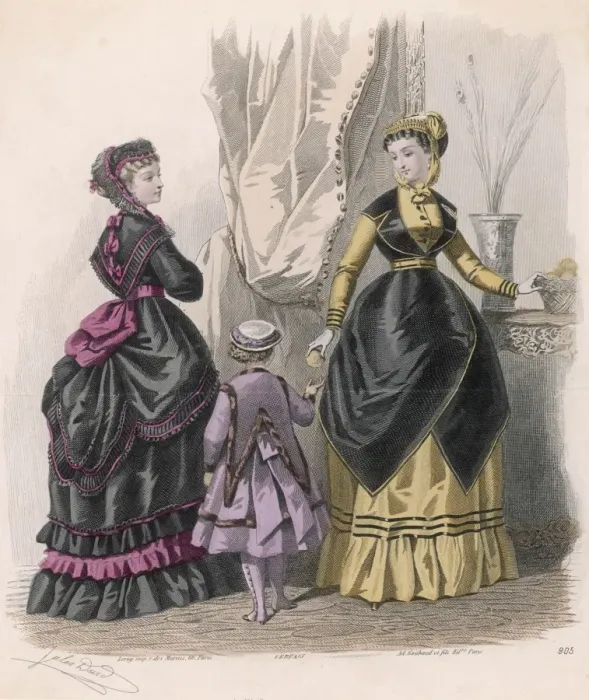 Framed Print : Polaniase Dress 1868 Framed Print : Polaniase Dress 1868