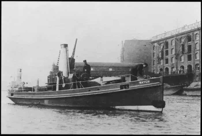 Framed Print : Police Launch - Wapping Framed Print : Police Launch - Wapping