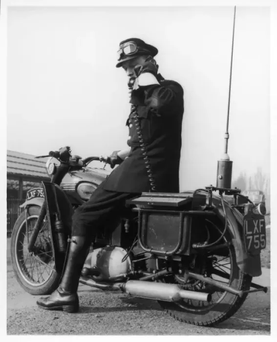 Framed Print : Police Motorcyclist Framed Print : Police Motorcyclist