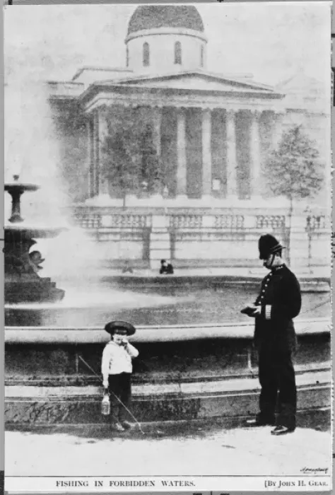 Framed Print : Police Officer and Boy Framed Print : Police Officer and Boy
