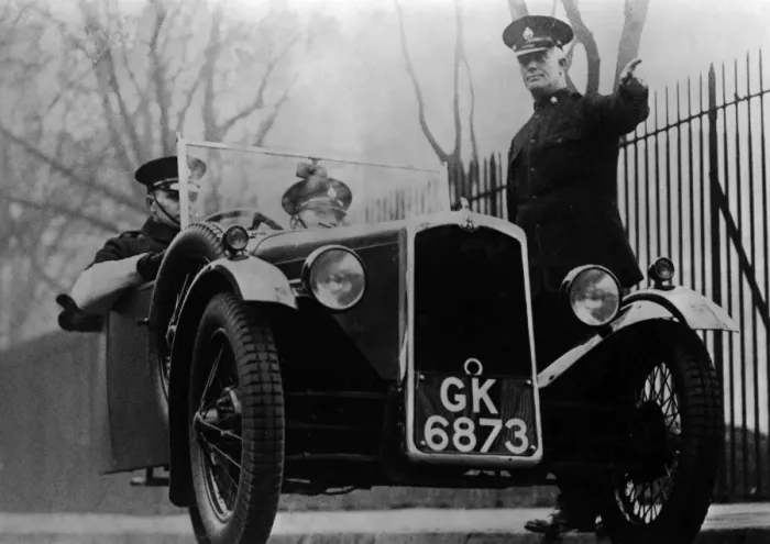 Framed Print : Police officer giving directions Framed Print : Police officer giving directions