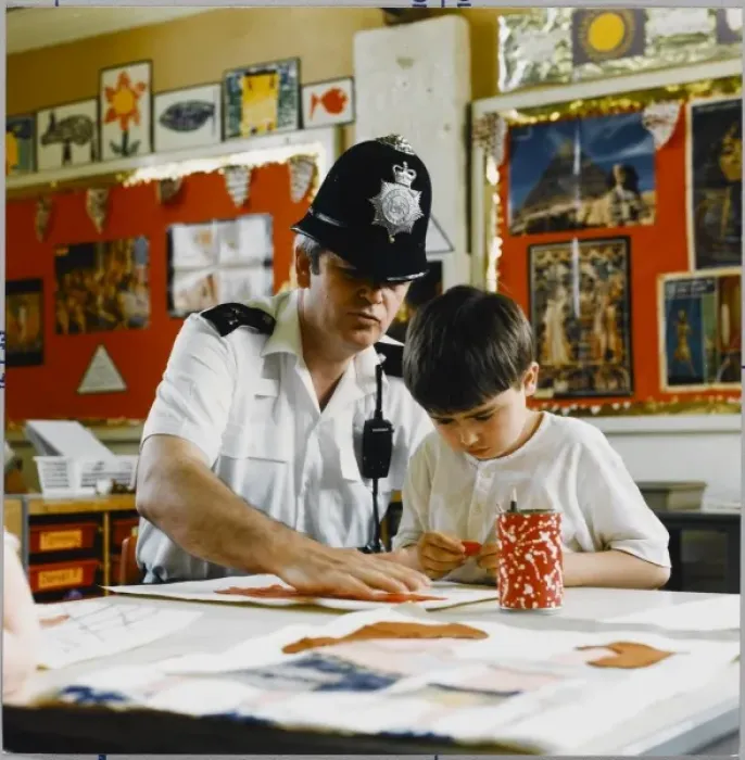 Framed Print : Police in Schools Framed Print : Police in Schools