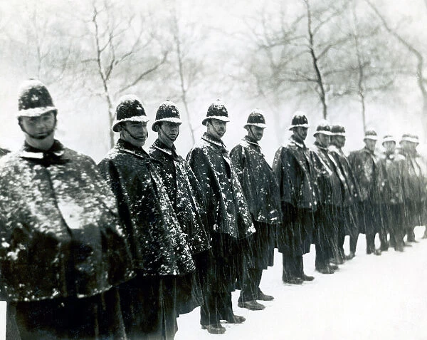 Police in the Snow