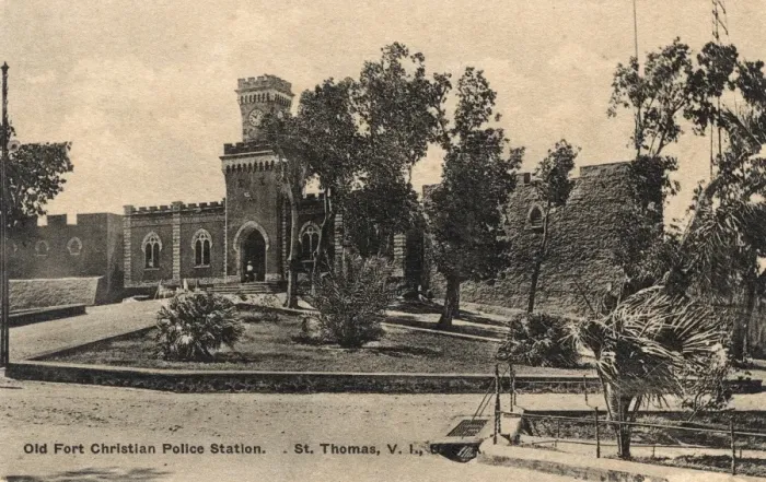 Framed Print : Police Station, St Thomas, Virgin Islands, West Indies Framed Print : Police Station, St Thomas, Virgin Islands, West Indies