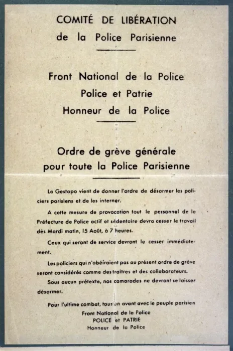 Framed Print : Police Strike 1944 Framed Print : Police Strike 1944
