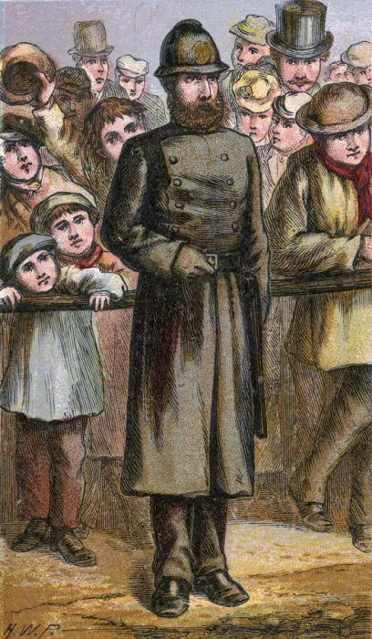 Framed Print : Policeman. London characters: the POLICEMAN, friend to the well- behaved Framed Print : Policeman. London characters: the POLICEMAN, friend to the well- behaved