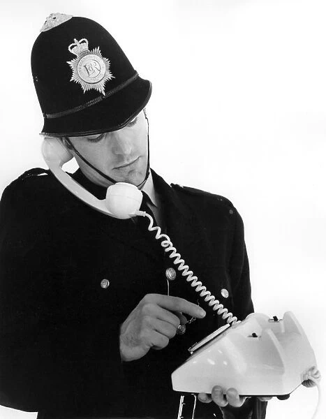 Policeman on the Phone