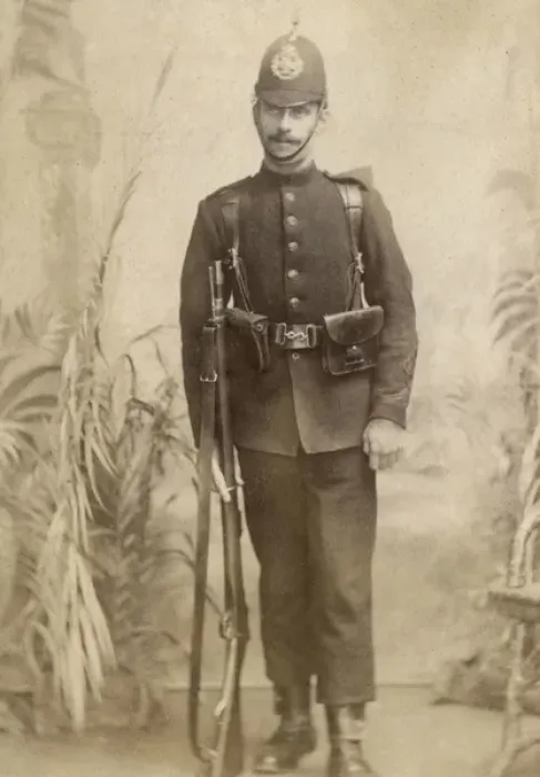 Framed Print : Policeman with rifle Framed Print : Policeman with rifle