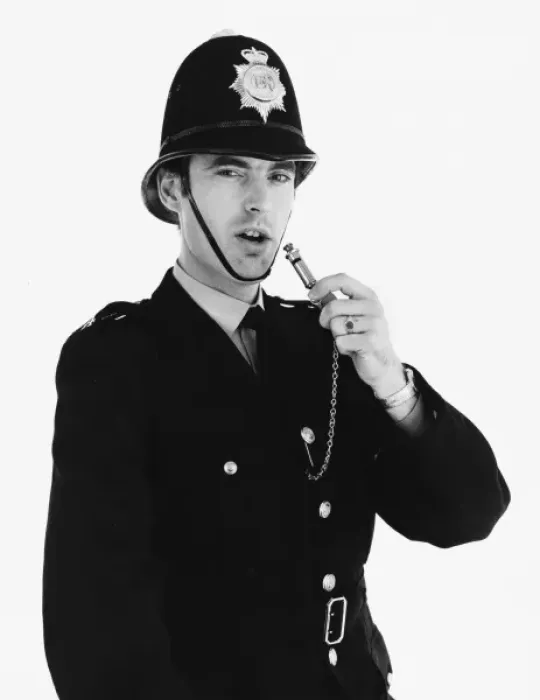Framed Print : Policeman & Whistle Framed Print : Policeman & Whistle