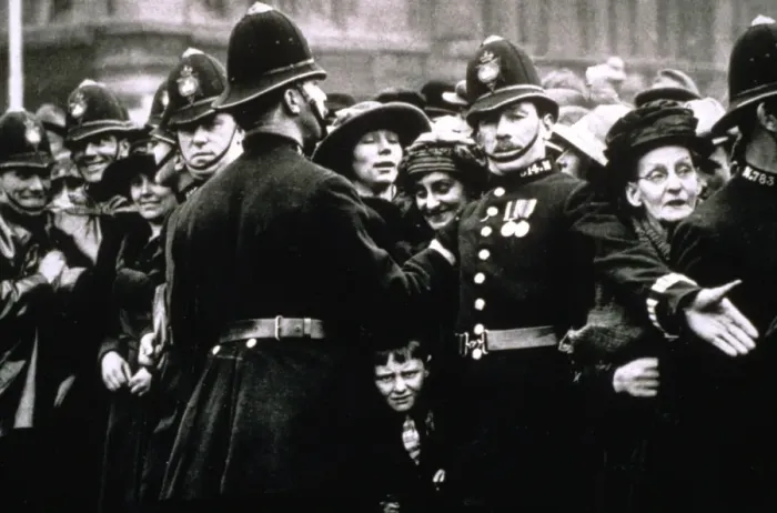 Framed Print : Policemen on duty in London Framed Print : Policemen on duty in London