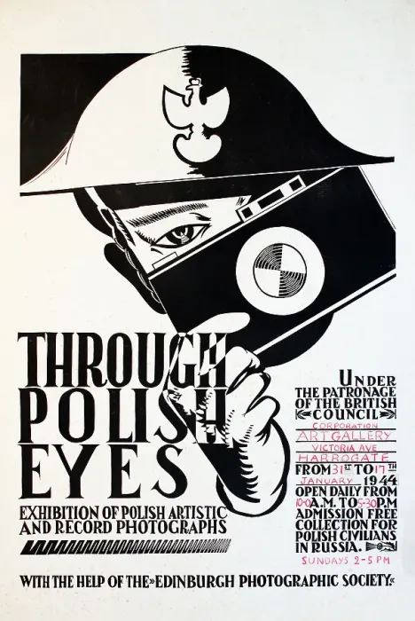 Framed Print : Through Polish Eyes, original poster for Photographic Exhibi Framed Print : Through Polish Eyes, original poster for Photographic Exhibi