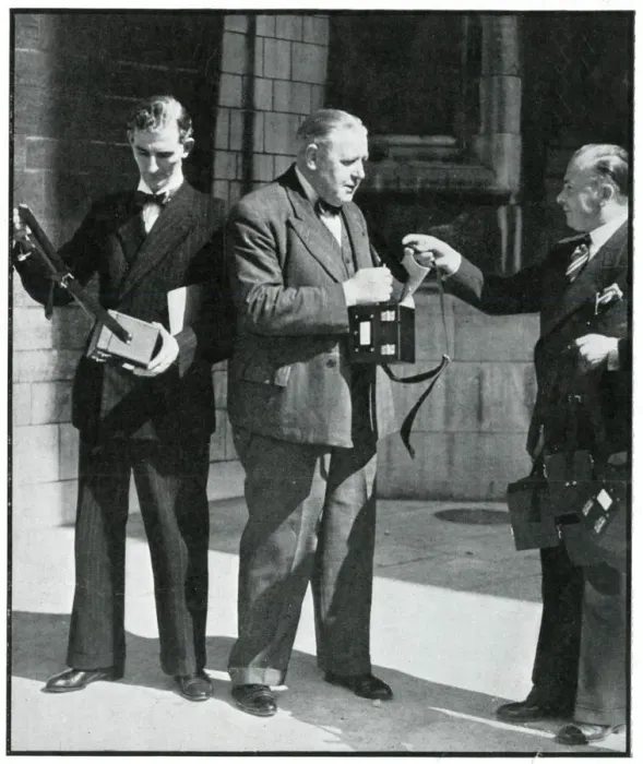 Framed Print : Polish national Mr Hutton offering gas mask cases 1939 Framed Print : Polish national Mr Hutton offering gas mask cases 1939