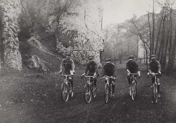 Polish Scouts on bicycles