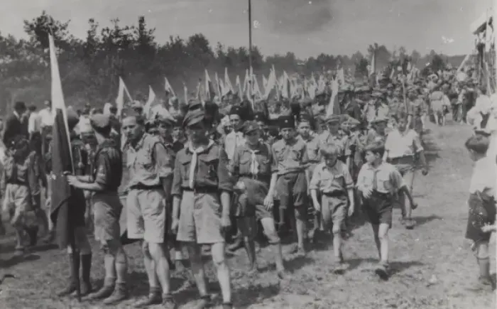 Framed Print : Polish Scouts at a Jamboree Framed Print : Polish Scouts at a Jamboree