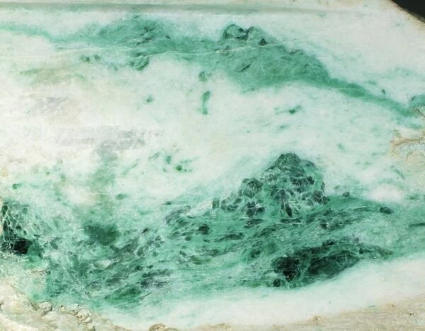 Polished slab of jade